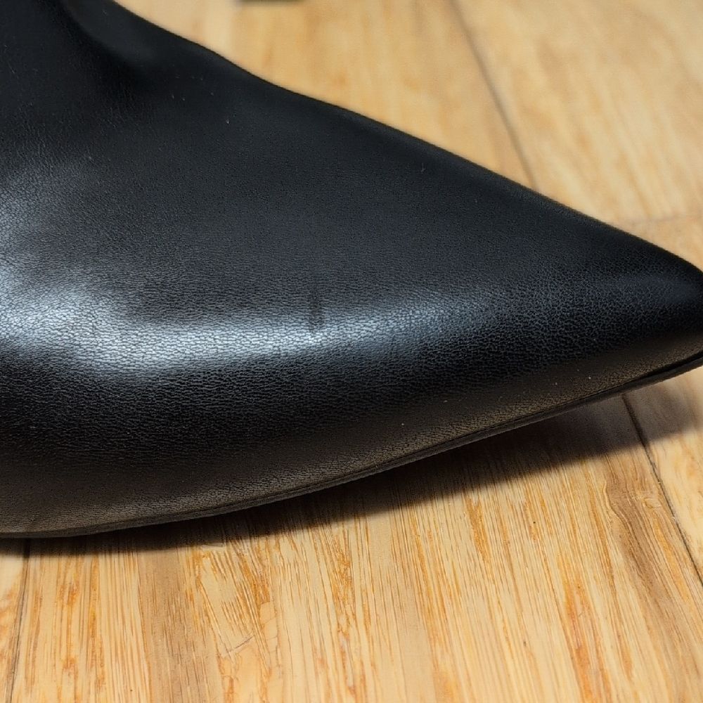 On 34th Aatira Black Tulip Top Pointed Toe Kitten Heel Boots Size 7M NEW - Picture 7 of 8